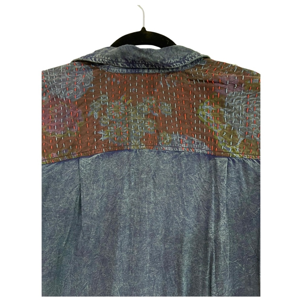 Anthropologie Sleeping on Snow embroidered button down. M  NWT.
